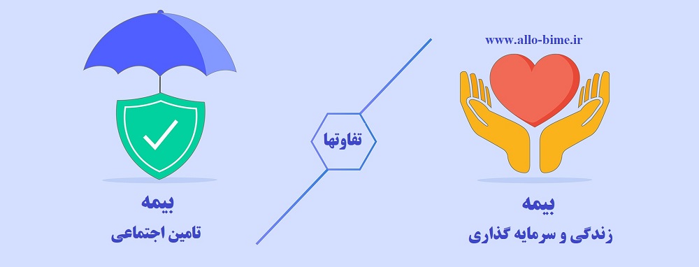 تفاوت های  بیمه عمر و تامین اجتماعی
